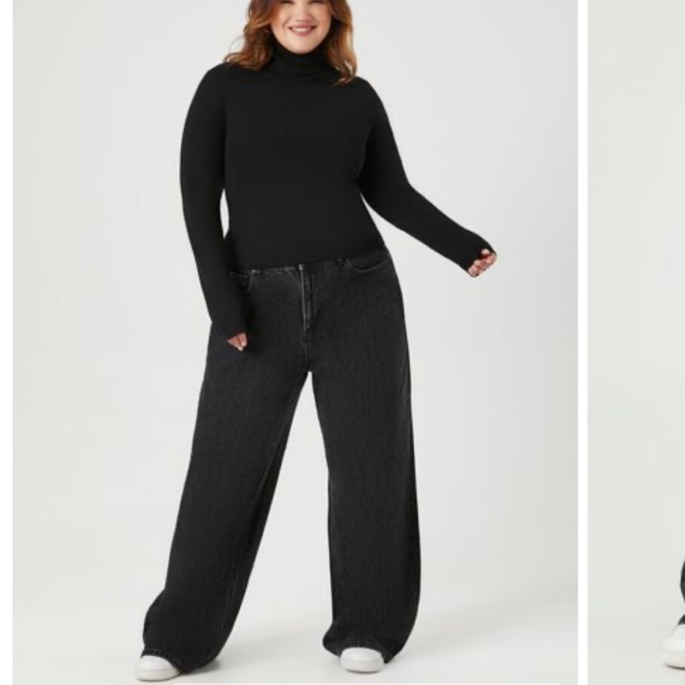 🏷️🏷️Women 33 Black wash, high rise, wide leg denim jeans